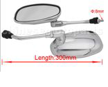 Plated Rearview Mirrors 10mm